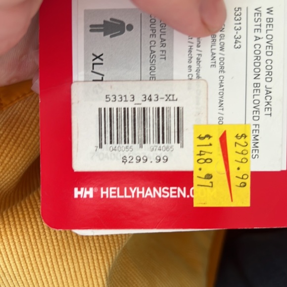 Yellow HELLY HANSEN cord jacket-XL - Picture 7 of 7